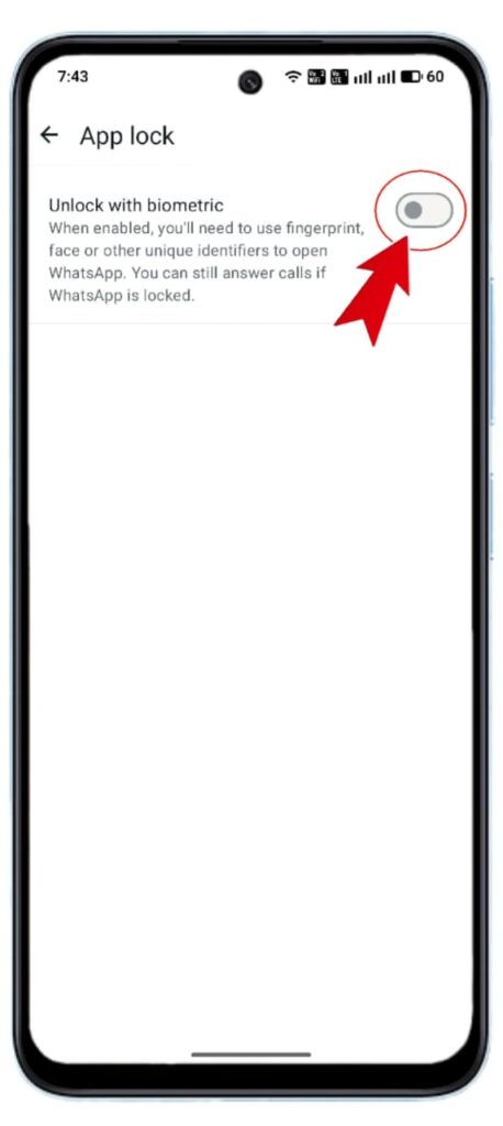 WhatsApp पर Fingerprint Lock कैसे लगायें 2025