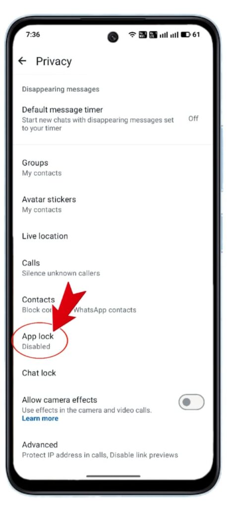 WhatsApp पर Fingerprint Lock कैसे लगायें 2025