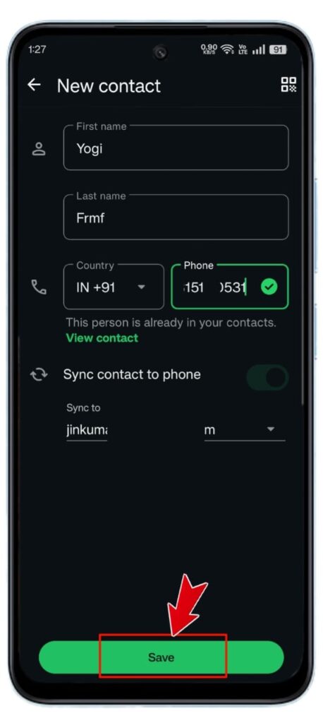 WhatsApp Par Number Save Kaise Kare
