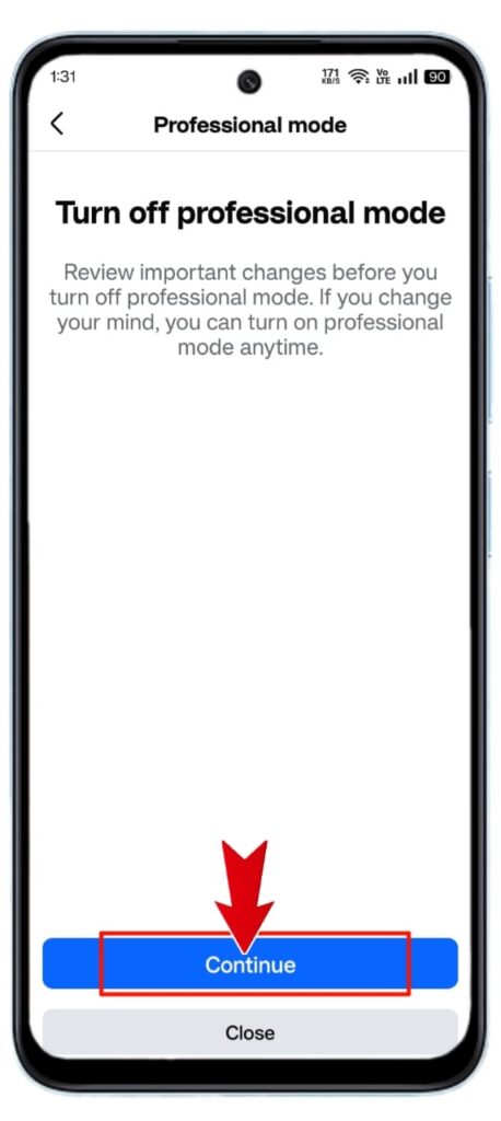 Facebook पर Professional Mode Off कैसे करें