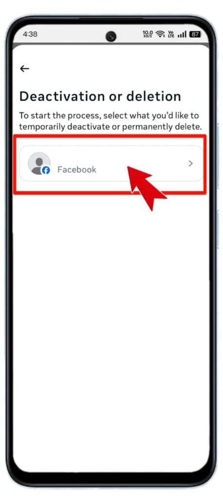 Facebook Account Deactivate कैसे करें 2026