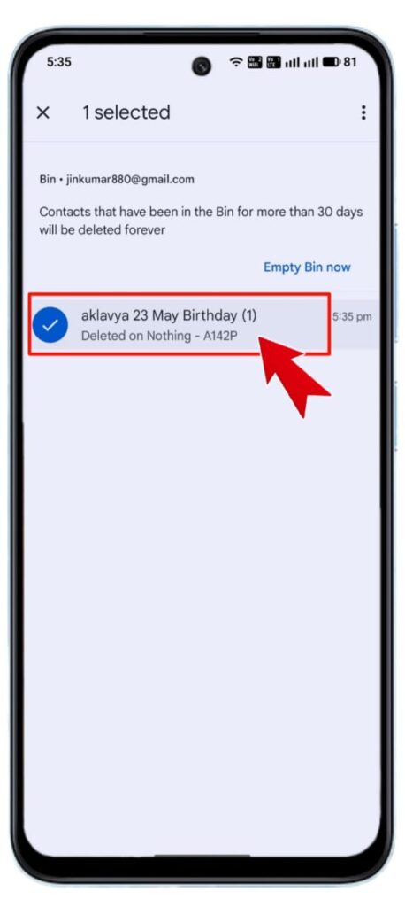 Mobile Se Delete Huye Contact Number Wapas Kaise Laye