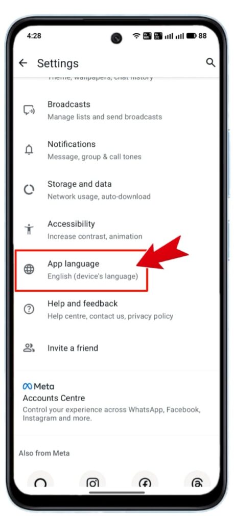 WhatsApp में Language Change कैसे करें 2026 का नया तरीका
