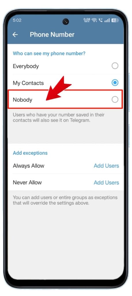 Telegram पर अपना Mobile Number Hide कैसे करें 2026