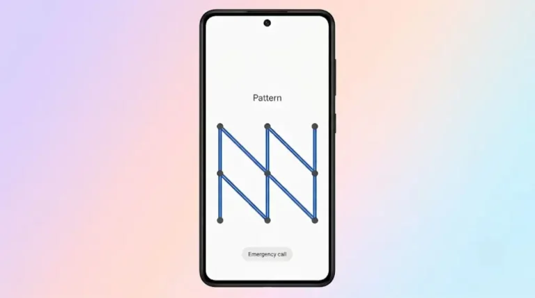 Android smartphone displaying a complex pattern lock screen designed to improve security and prevent unauthorized access to personal data.